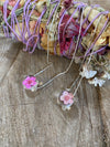 Silver 925 Necklace - Orgonite Flower