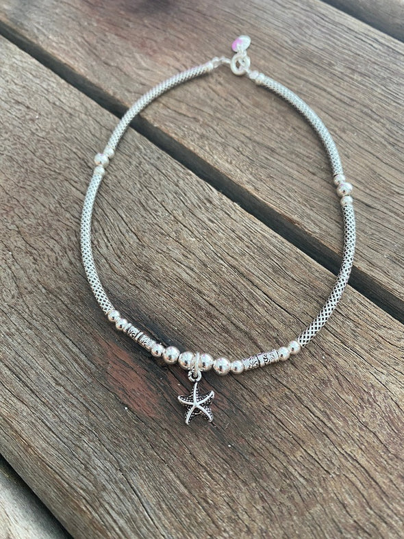 Silver 925 Anklet - Ocean Goddess