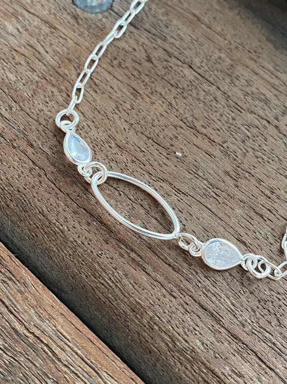 Silver 925 Anklet - Shoreline