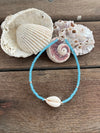 Silver 925 Anklet - Cowrie and Crystals