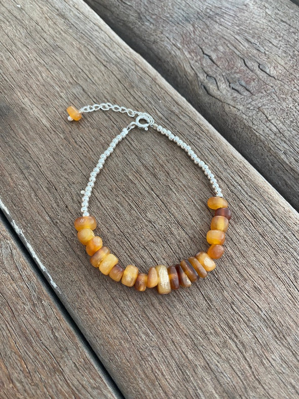 Silver 925 Bracelet - Amber