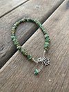 Silver 925 Bracelet - Tibetan Turquoise Gemstone