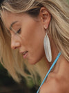 Silver 925 Earrings - Feather