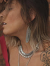 Silver 925 Earrings - Feather