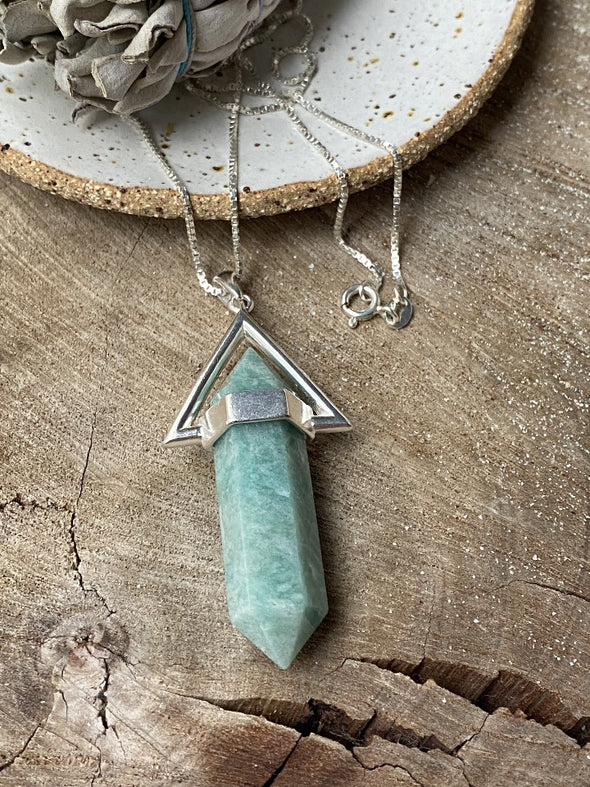 Silver 925 Necklace - Amazonite Vibes