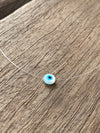 Silver 925 Necklace - Luck Eye Invisible Choker (6mm)