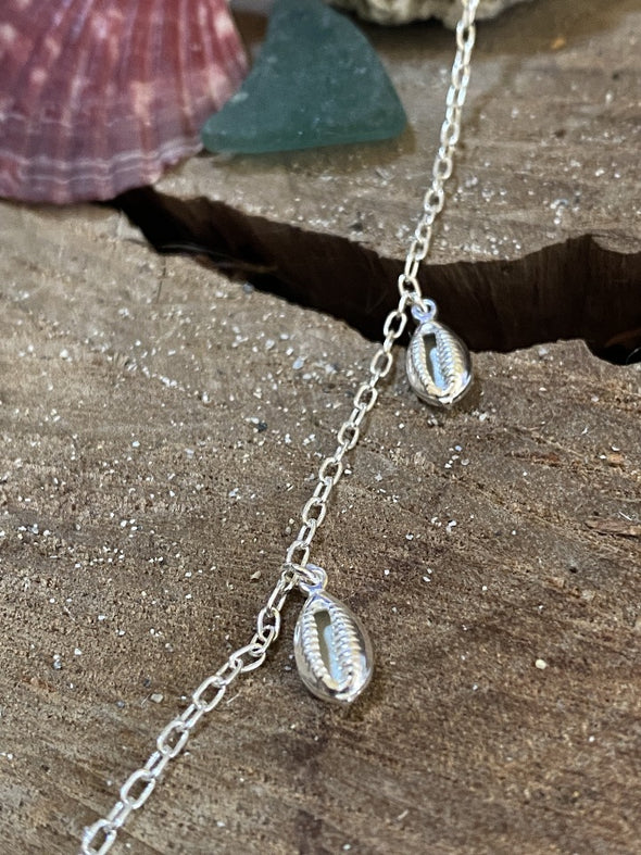 Silver 925 Necklace - Cowrie Choker