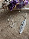 Silver 925 Necklace - Feather