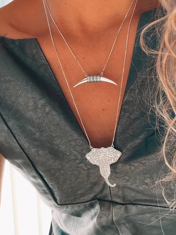 Silver 925 Necklace - Ganesh