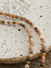 Silver 925 Necklace - Carnelian and Feather