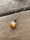 Silver 925 Necklace - Raw Citrine Vibes