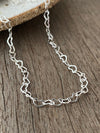 Silver 925 Necklace - Hearts Together