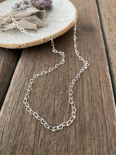 Silver 925 Necklace - Hearts Together