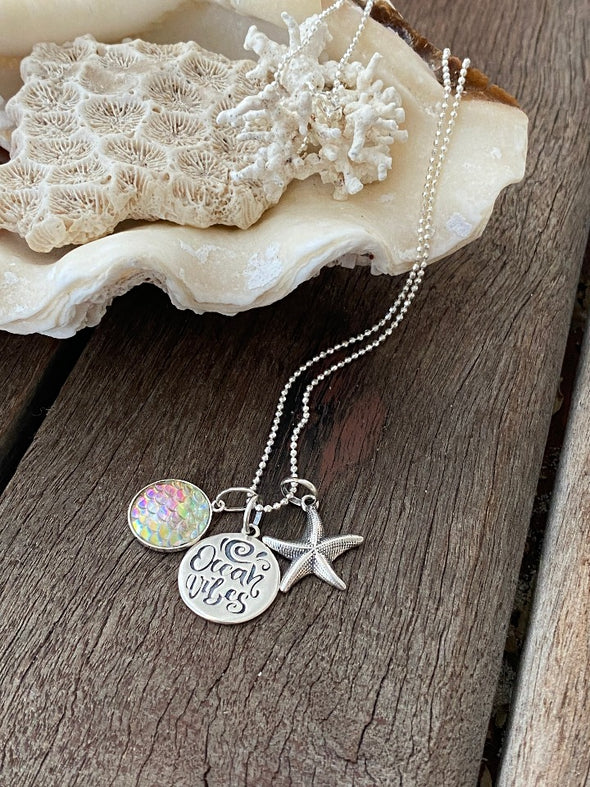 Silver 925 Necklace - Ocean Vibes