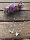 Silver 925 Scapular - St George & Greek Eye