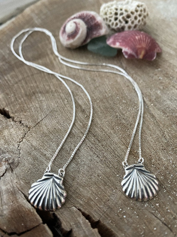 Silver 925 Scapular - Seashell Love