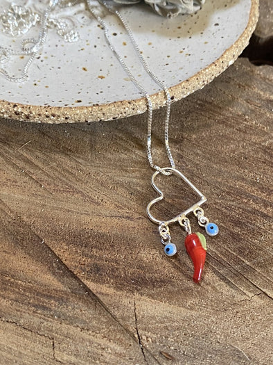 Silver 925 Necklace - Hot Love