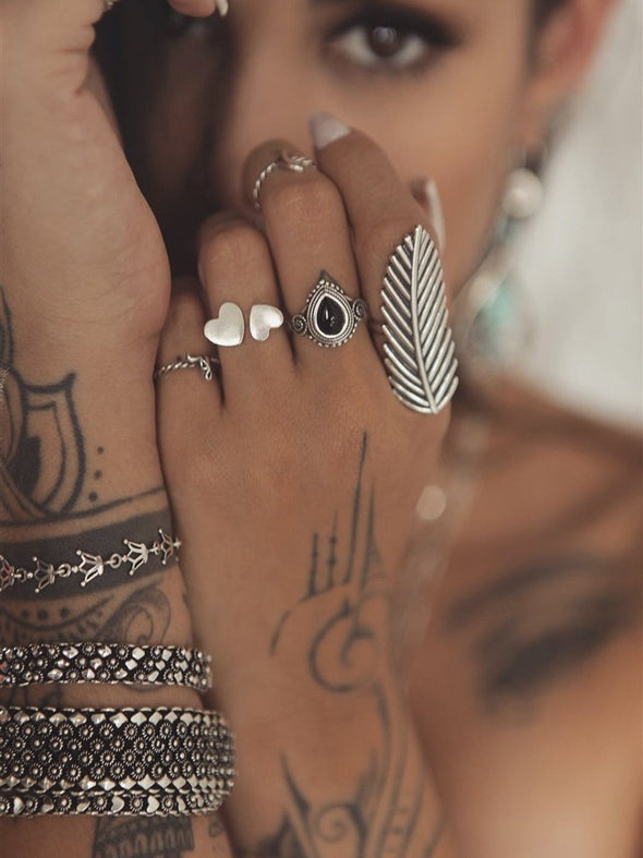 Silver 925 Ring - Feather Wisdom (Large)