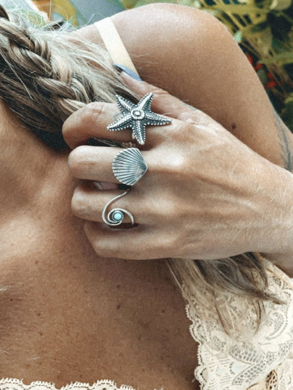Silver 925 Ring  - Starfish