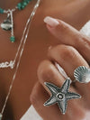 Silver 925 Ring  - Starfish