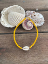 Silver 925 Anklet - Cowrie and Crystals