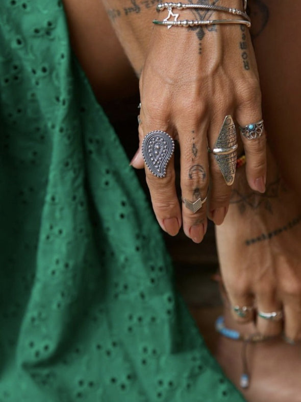 Silver 925 Toe / Mid Finger Ring - Boho Way