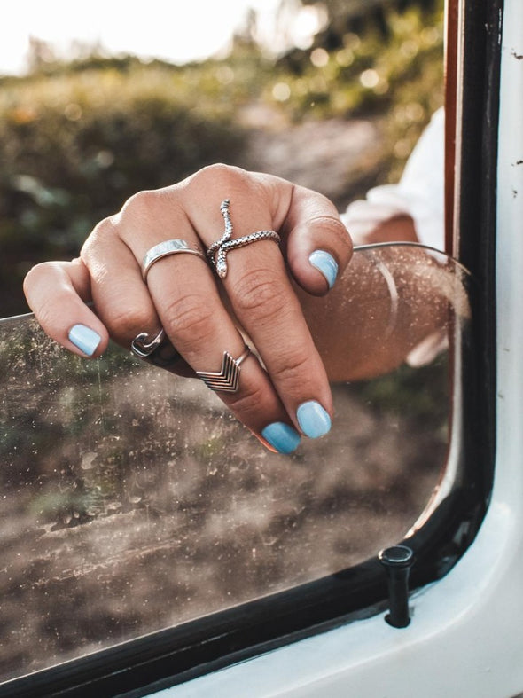 Silver 925 Toe / Mid Finger Ring - Boho Way