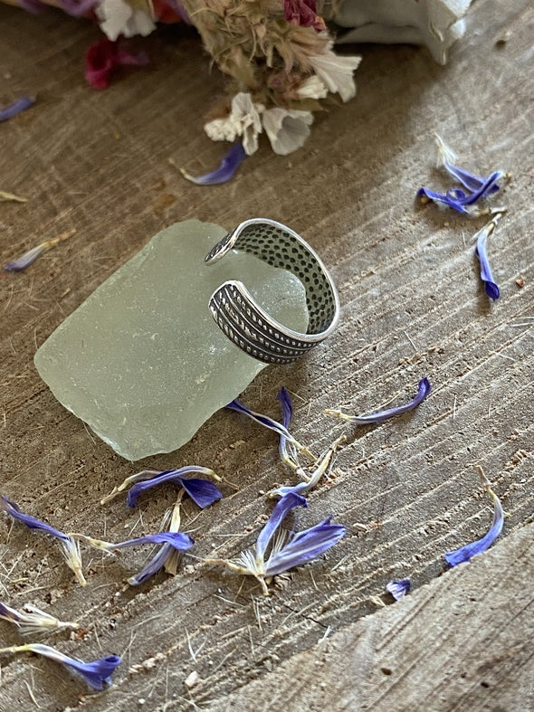 Silver 925 Toe / Mid Finger Ring - Crest