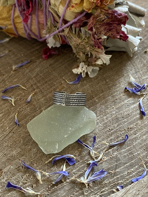Silver 925 Toe / Mid Finger Ring - Crest