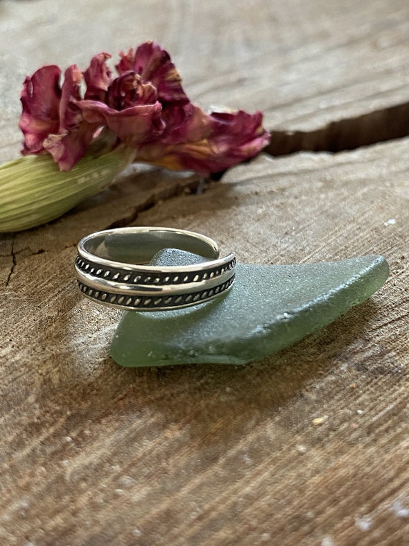 Silver 925 Toe / Mid Finger Rings - Gypsy Band