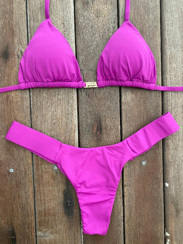 Bikini High Waisted Classic Top Magenta
