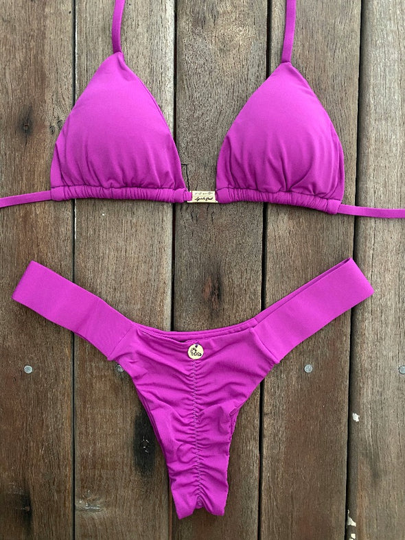 Bikini High Waisted Classic Top Magenta