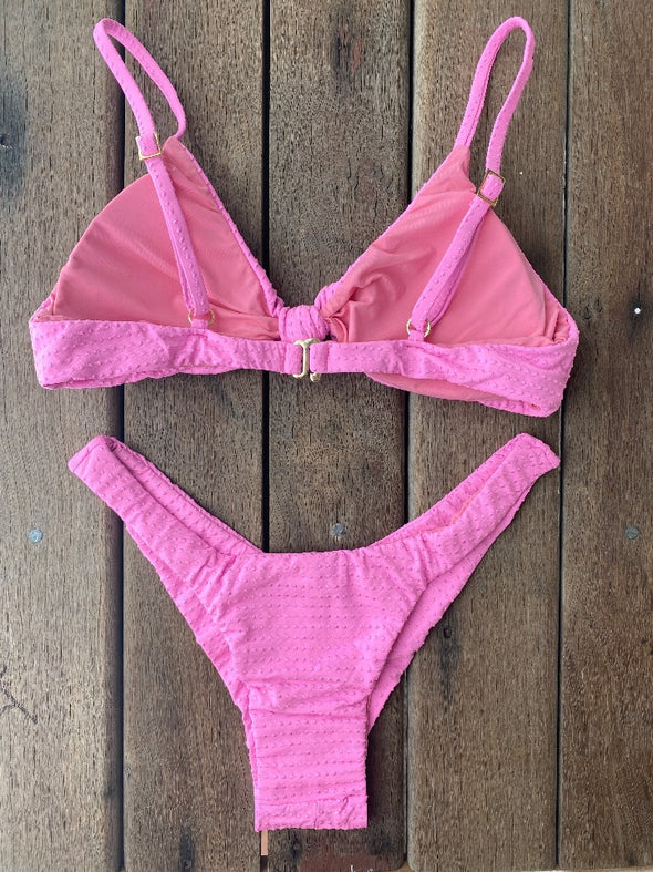 Bikini Seamless Bottom Knotted Top Dots Miami