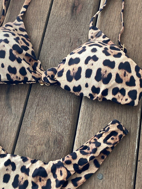 Bikini Seamless Bottom Knotted Top Wild Summer