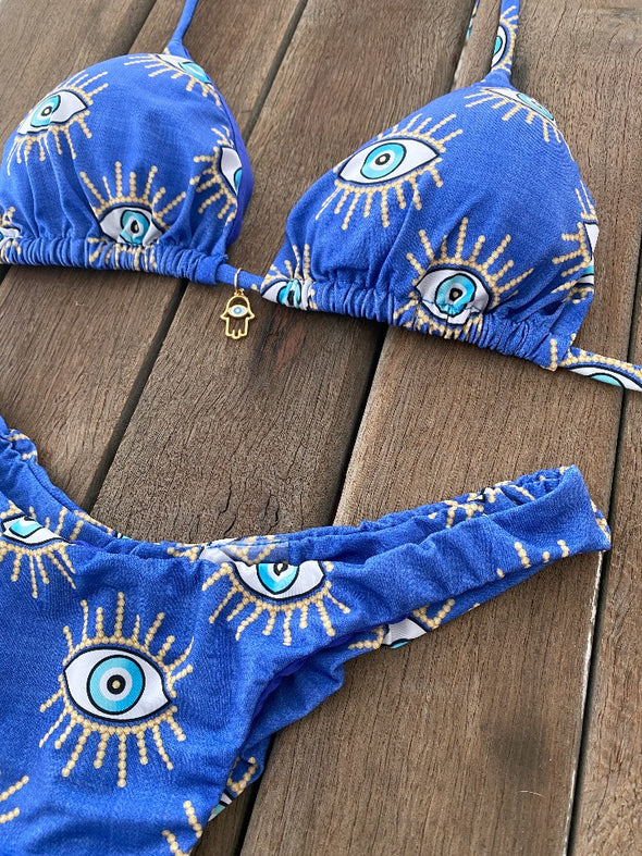 Bikini Seamless Bottom Classic Top Luck Eyes