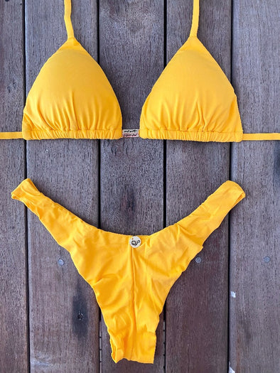 Bikini Seamless Bottom Classic Top Summer Gold