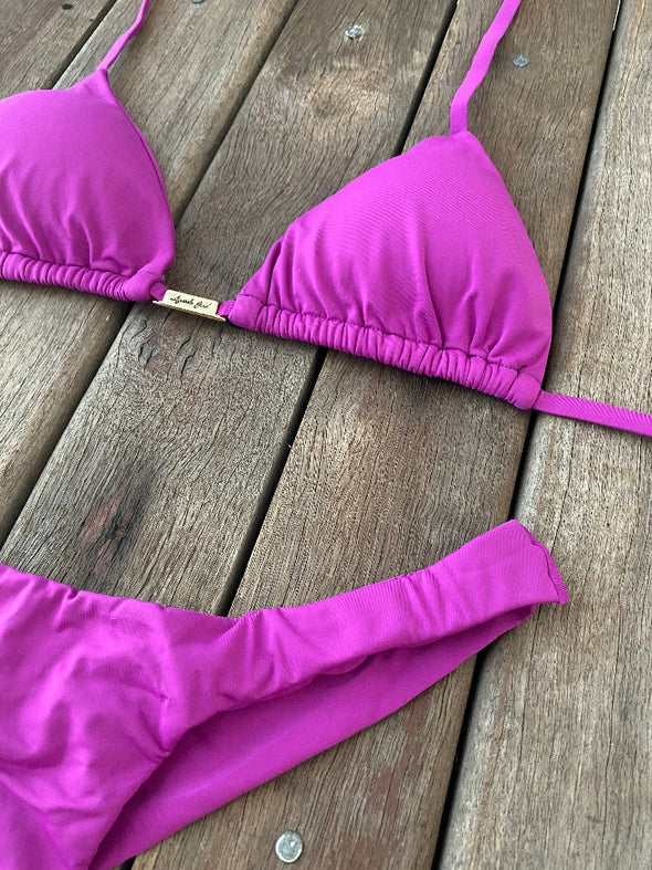 Bikini Seamless Bottom Classic Top Magenta