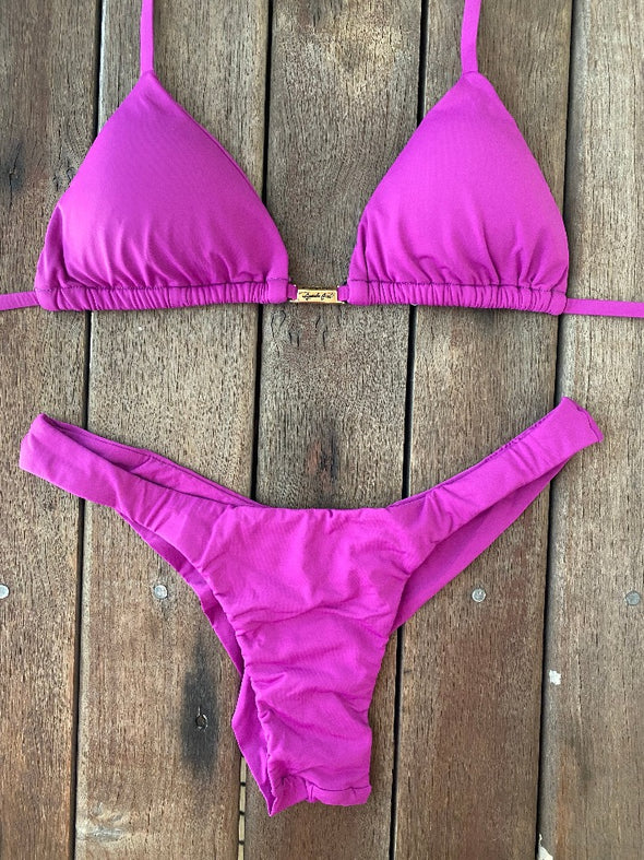 Bikini Seamless Bottom Classic Top Magenta
