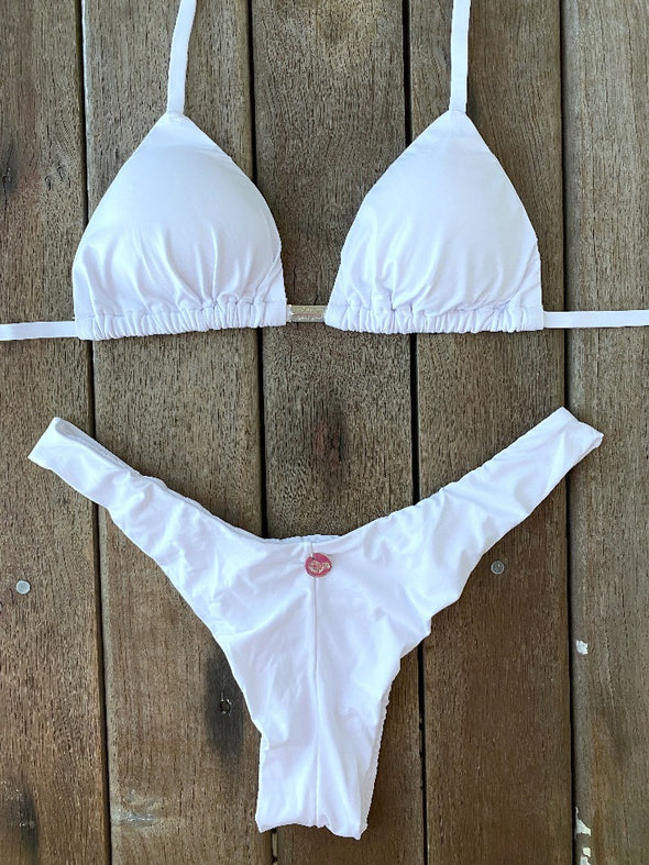 Bikini Seamless Bottom Classic Top White