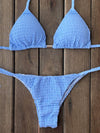 Bikini Tie Sides Bikini Beau Blue (textured)