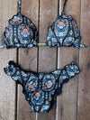 Bikini Wide Sides Ripple Henna (fully reversible)