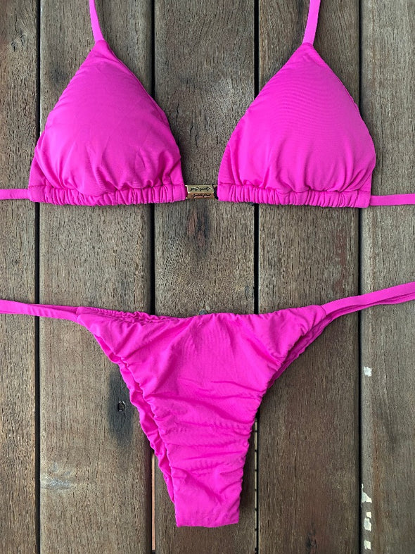 Bikini Tie Sides Fuchsia Dream