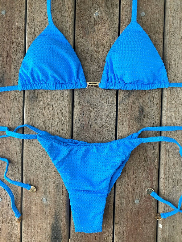 Bikini Tie Sides Blue Skies (textured)