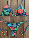 Bikini Tie Sides Bikini Bush Flower