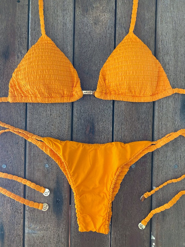Bikini Tie Sides Bikini Curcumin (textured)