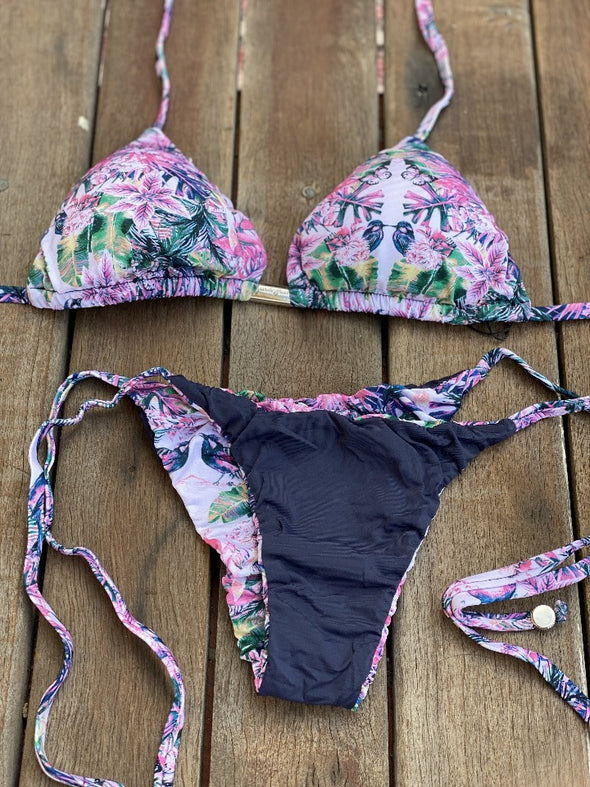 Bikini Tie Sides Love Birds