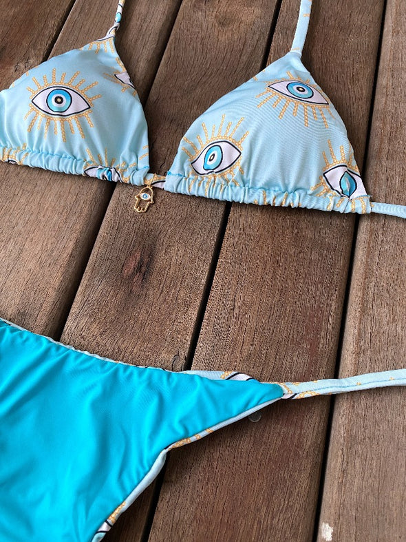 Bikini Tie Sides Bikini Luck Eyes (light version)
