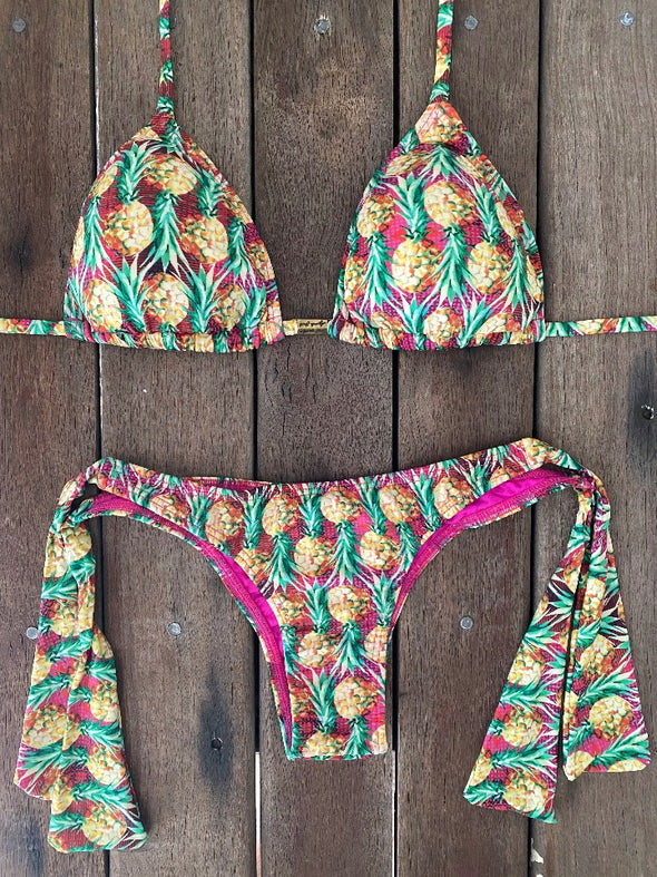 Bikini Tie Sides Pineapples