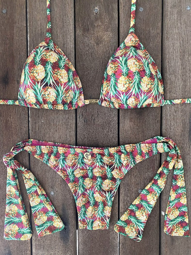 Bikini Tie Sides Pineapples