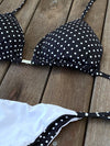 Bikini Tie Sides Polka Dot (white)